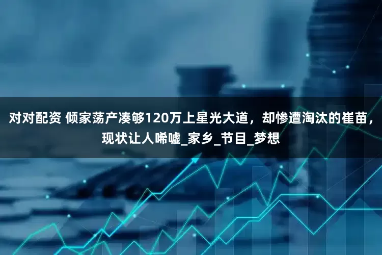 对对配资 倾家荡产凑够120万上星光大道，却惨遭淘汰的崔苗，现状让人唏嘘_家乡_节目_梦想