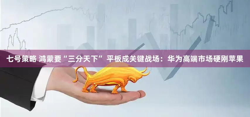 七号策略 鸿蒙要“三分天下” 平板成关键战场：华为高端市场硬刚苹果